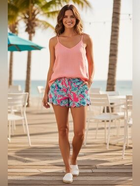 Lilly Pulitzer The Buttercup
Stretch 5-Inch Inseam Shorts in Lobsters in Love Pr